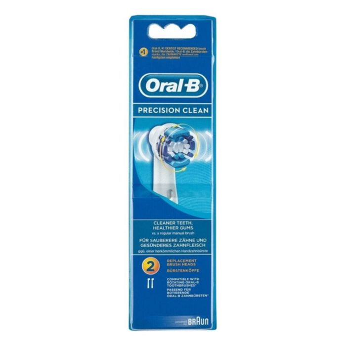 Cabezal de Recambio Braun para cepillo Braun Oral-B Precision Clean/ Pack 2 uds