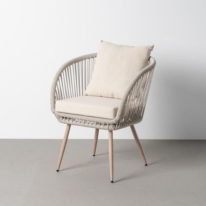 Silla Acero-Rattán Pe Exterior 66 X 65 X 80 cm