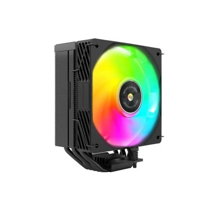 Mars Gaming MCPU-X5ARGB Ventilador con Disipador 280W TDP, Ventilador ARGB de 12cm PWM, Refrigeración Silenciosa, Compatible con Intel LGA y AMD AM 2 Mars Gaming MCPU-X5ARGB Ventilador con Disipador 280W TDP, Ventilador ARGB de 12cm PWM, Refrigeración Silenciosa, Compatible con Intel LGA y AMD AM 2