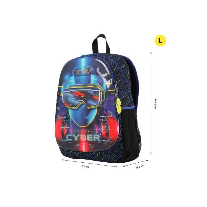 Totto Mochila Morral Mettaverse L MJ04MTV003-2320-5CEL Azul Marino 1