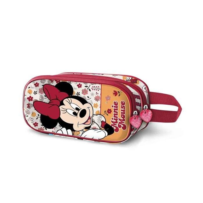 Karactermania Estuche doble 3D Minnie Mouse Flowered portatodo 22 x 8 x 9,5 cm