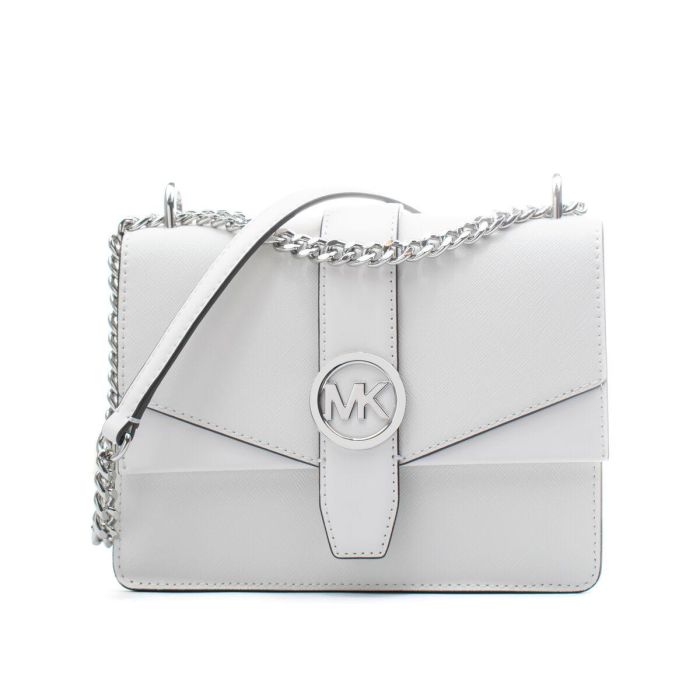 Bolso Bandolera Michael Kors Greenwich Blanco 20 x 18 x 6 cm