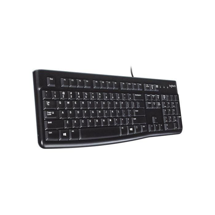 Logitech K120 Teclado para Negocio USB, Resistente a Derrames, Teclas Silenciosas de Perfil Bajo, Teclado Numérico Plug & Play 2 Logitech K120 Teclado para Negocio USB, Resistente a Derrames, Teclas Silenciosas de Perfil Bajo, Teclado Numérico Plug & Play 2