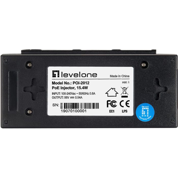 FE PoE-Injektor Adapter POI-2012 15.4W PoE 5 FE PoE-Injektor Adapter POI-2012 15.4W PoE 5