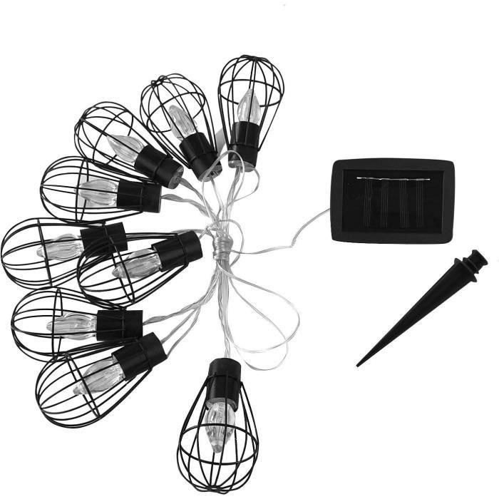 Guirnalda solar LUMIJARDIN jaula de Kenia con 10 bombillas decorativas 1 Guirnalda solar LUMIJARDIN jaula de Kenia con 10 bombillas decorativas 1