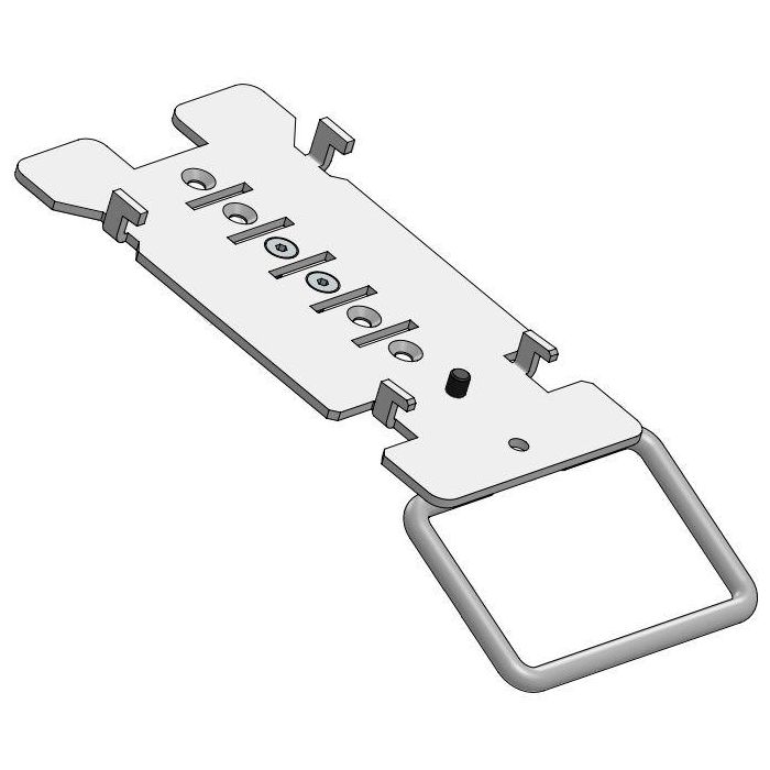 Ergonomic Solutions Keyhole Plate de Fijación para TPV Banksys Yomani - Black - Paquete de 25 Unidades (Precio por Unidad)