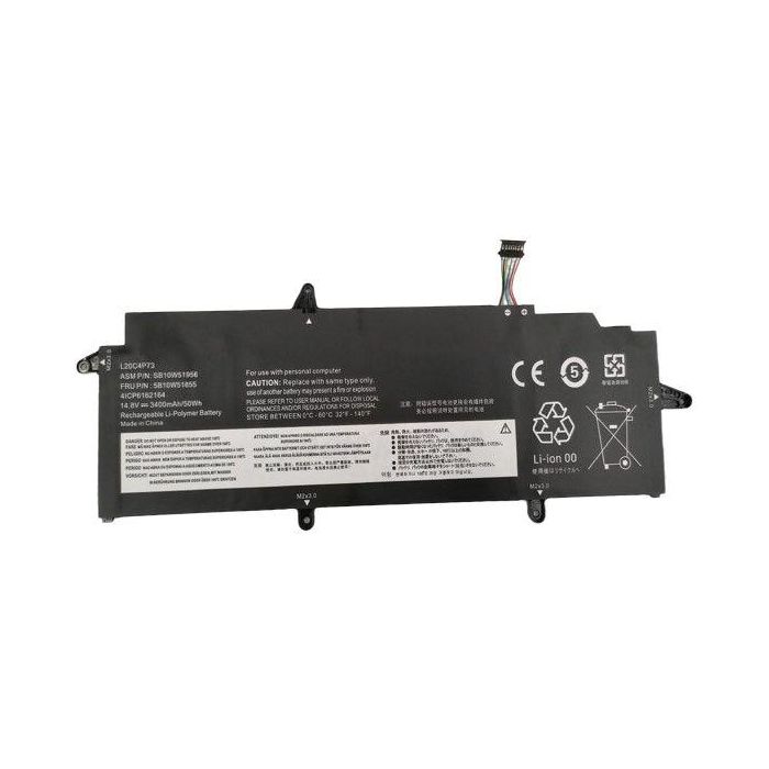 CoreParts 20XH001 Batería portátil para Lenovo ThinkPad X13 Gen 2 (AMD) 50.32Wh Li-ion 14.8V 3400mAh