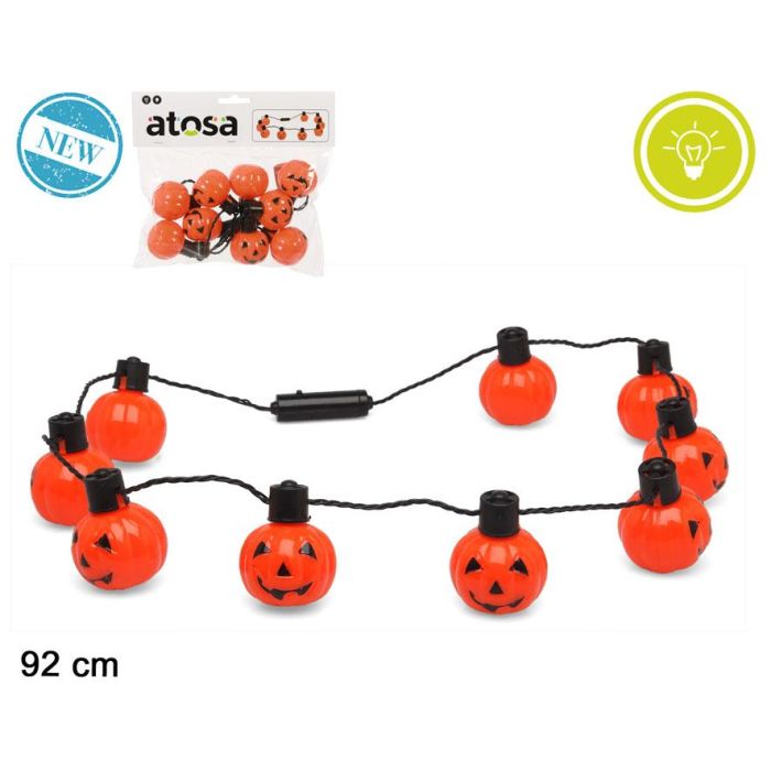 Guirnalda LED Decorativa de Calabazas Naranjas para Halloween - 92 cm 0 Guirnalda LED Decorativa de Calabazas Naranjas para Halloween - 92 cm 0