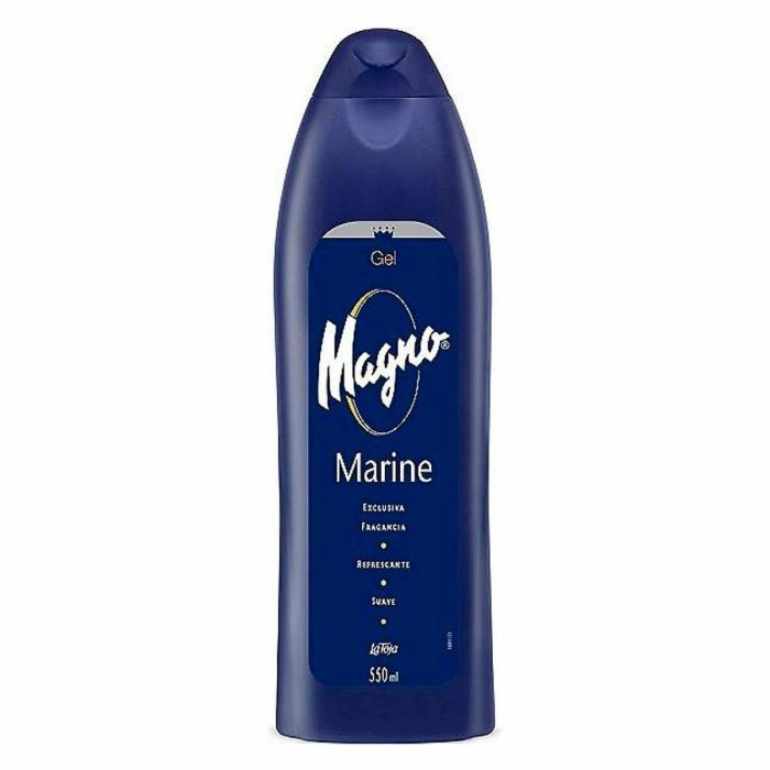 Magno Gel de Ducha y Baño MARINE Revitalizante, Aroma Fresco Océano con Notas Frutales y Ámbar, 550 ml