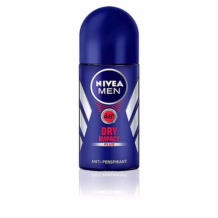 Nivea MEN DRY IMPACT PLUS Desodorante Roll-on Antitranspirante para Hombre, Protección Duradera, 50 ml Nivea MEN DRY IMPACT PLUS Desodorante Roll-on Antitranspirante para Hombre, Protección Duradera, 50 ml