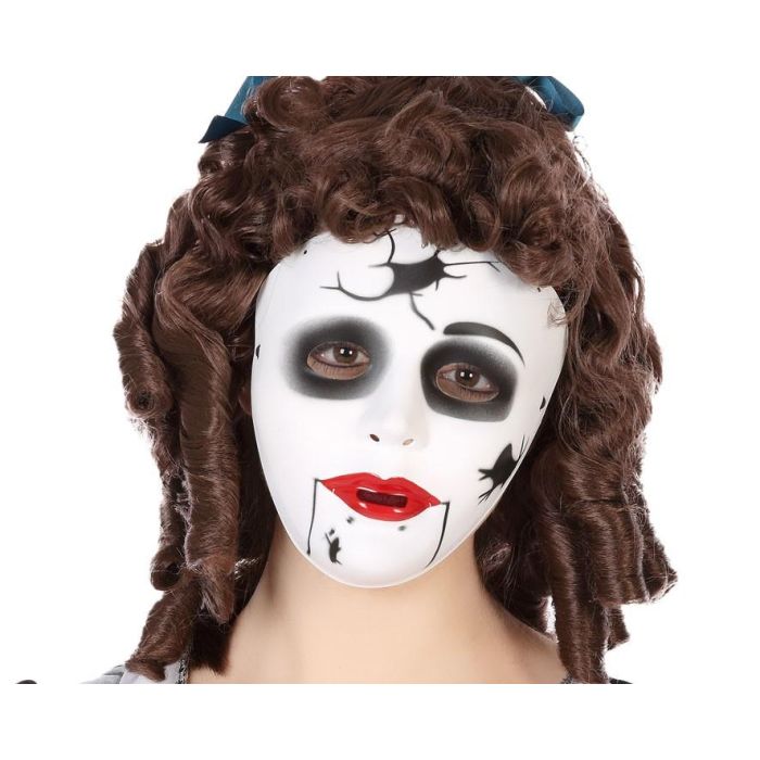 Máscara Muñeca Asesina Blanca Para Mujer Adulto 0 Máscara Muñeca Asesina Blanca Para Mujer Adulto 0