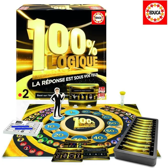 Educa 8412668200074 Juego de mesa 100% Lógica: La Respuesta está ante tus ojos - Adaptado del programa de TV para niños de 8 años 2 Educa 8412668200074 Juego de mesa 100% Lógica: La Respuesta está ante tus ojos - Adaptado del programa de TV para niños de 8 años 2