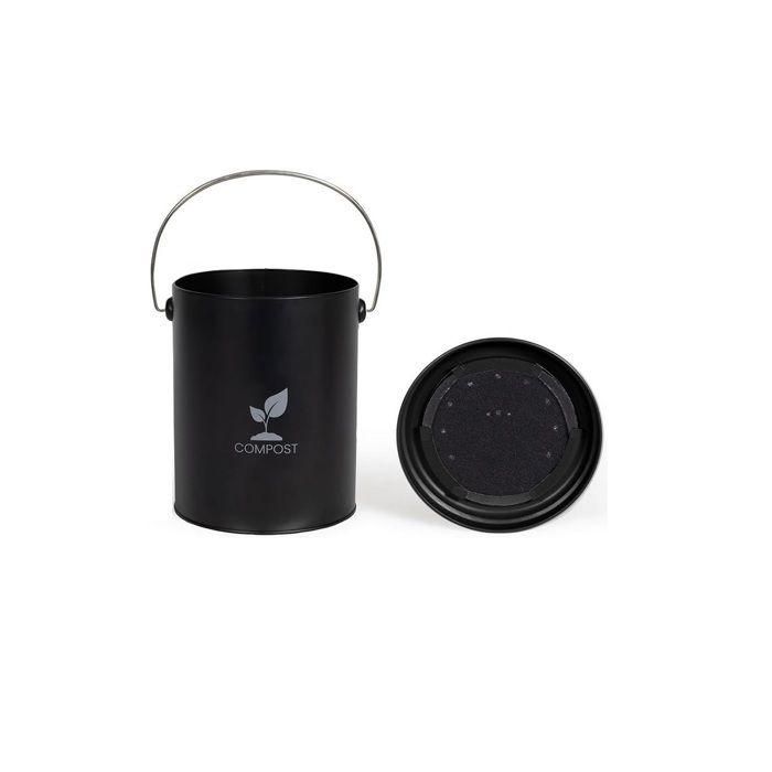 Cubo de compostaje de cocina negro Livoo de 6 l - MES154N 2 Cubo de compostaje de cocina negro Livoo de 6 l - MES154N 2