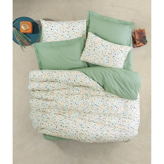 Juego de Cama Completo: Funda Nórdica 220x240 cm + 2 Fundas de Almohada 60x60 cm, 100% Algodón Verde - Ref. ASI8683743799343 Juego de Cama Completo: Funda Nórdica 220x240 cm + 2 Fundas de Almohada 60x60 cm, 100% Algodón Verde - Ref. ASI8683743799343