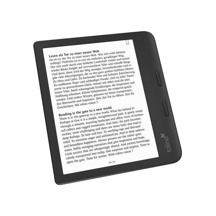 Tolino 4016621130183 Vision Color eReader 7" E Ink Kaleido Color, Táctil, 32GB, WiFi, Bluetooth, USB-C, Resistente al Agua 6