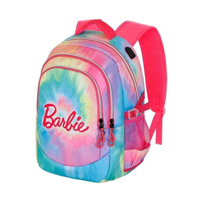 Karactermania Mochila Barbie Run. Plus Fan Tie Dye 44x34x21 cm, Gran Capacidad, 3 Compartimentos, Puerto USB, Ripstop 4 Karactermania Mochila Barbie Run. Plus Fan Tie Dye 44x34x21 cm, Gran Capacidad, 3 Compartimentos, Puerto USB, Ripstop 4