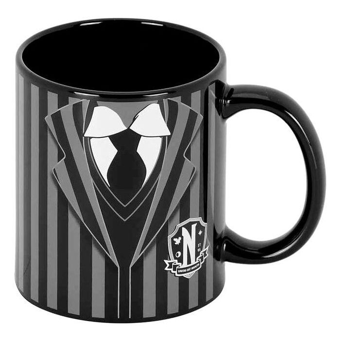 Wednesday Miércoles Taza Uniform Negro - Cerámica para bebidas calientes con caja regalo 2 Wednesday Miércoles Taza Uniform Negro - Cerámica para bebidas calientes con caja regalo 2