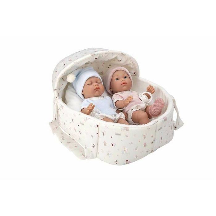 Muñecas Arias Muñeca Elegance 26 cm Pillines C/Capazo C/Bolsa (Cuerpo Vinyl)