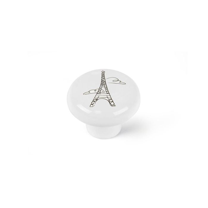 Rei e816 - Blister con 4 pomos redondos para mueble de porcelana, estilo clásico, acabado ilustrado, Ø40mm Rei e816 - Blister con 4 pomos redondos para mueble de porcelana, estilo clásico, acabado ilustrado, Ø40mm