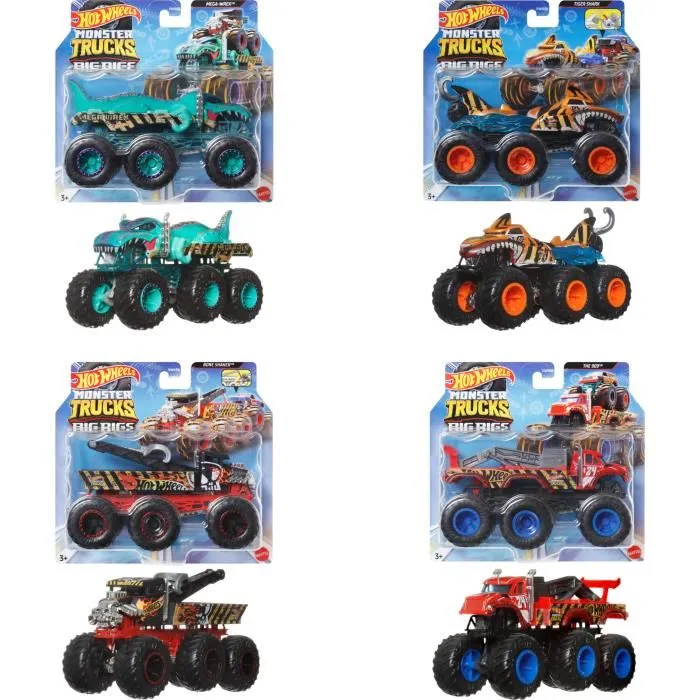 Hot Wheels Monster Trucks Surtido de Grandes Máquinas Escala 1/64 HWN86