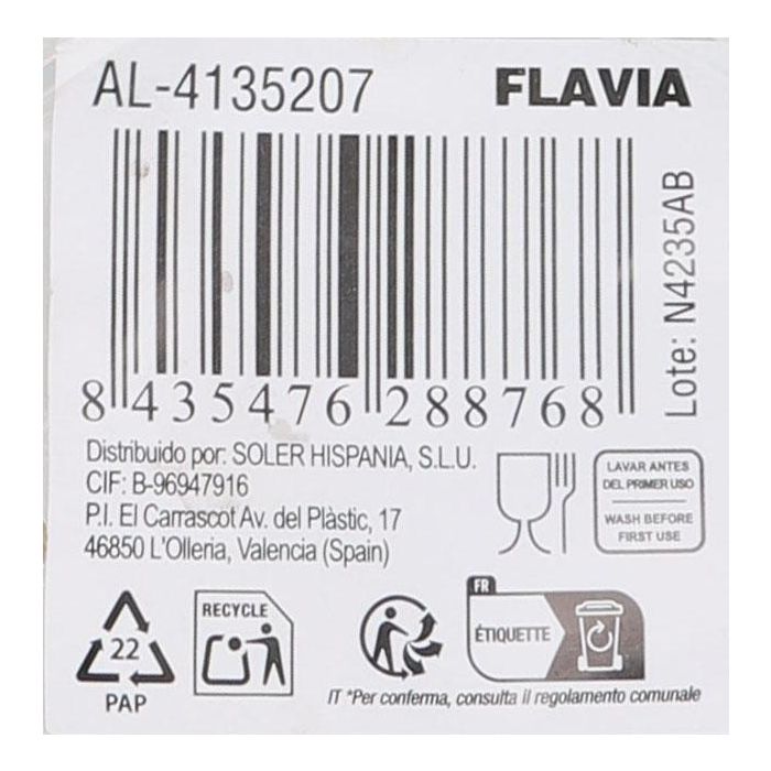 La Mediterranea Copa de Cava Flavia Colección Vega 20 cl (4.8x22.6 cm) (24 Unidades) 10