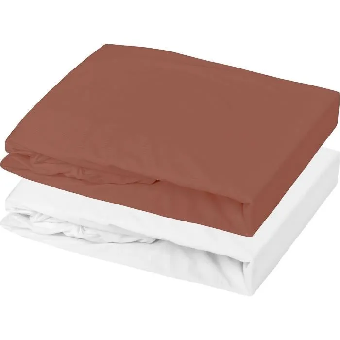P'Tit Dodo PTI3700948343005 Lote Protector de Colchón + Sábana Bajera 60 x 120 cm Blanco / Terracota 0 P'Tit Dodo PTI3700948343005 Lote Protector de Colchón + Sábana Bajera 60 x 120 cm Blanco / Terracota 0