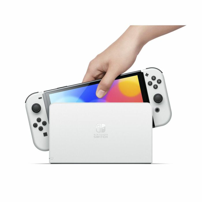 Nintendo Switch Versión OLED Blanca/ Incluye Base/ 2 Mandos Joy-Con 14 Nintendo Switch Versión OLED Blanca/ Incluye Base/ 2 Mandos Joy-Con 14
