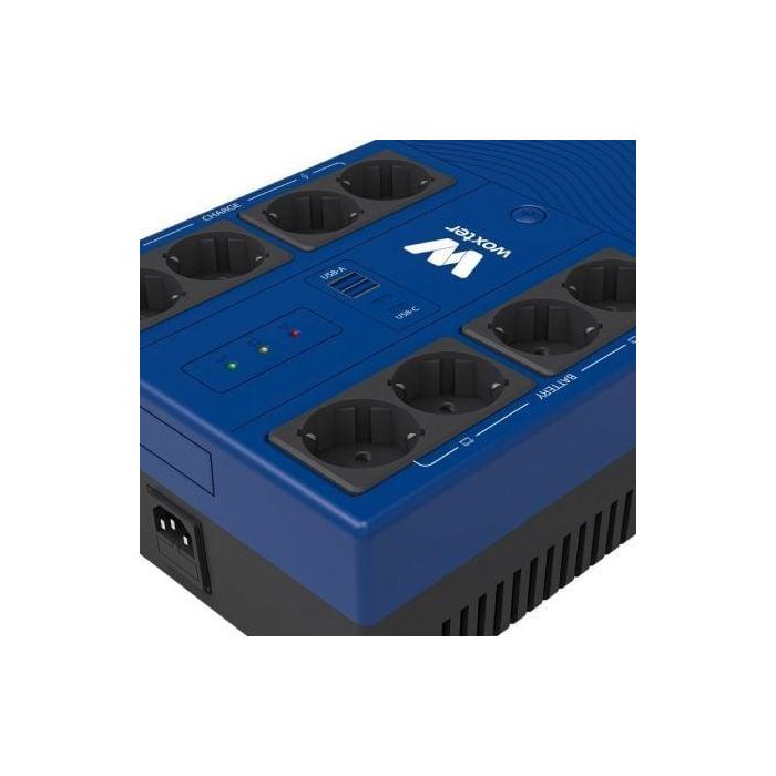SAI Línea Interactiva Woxter Multibase UPS 800 VA/ 800VA-480W/ 8 Salidas/ Formato Torre 3