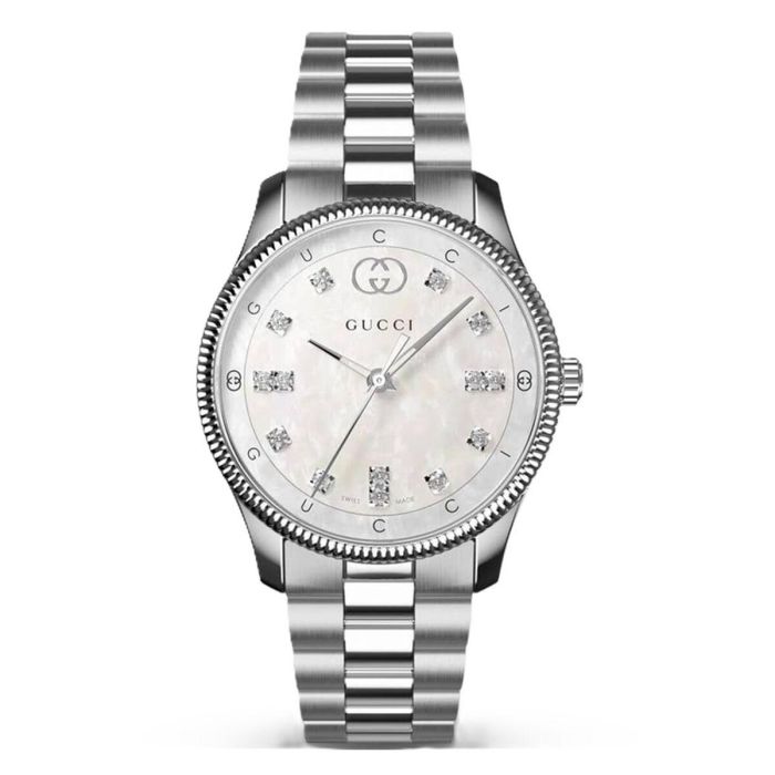Reloj Mujer Gucci YA1265064 Plateado Reloj Mujer Gucci YA1265064 Plateado