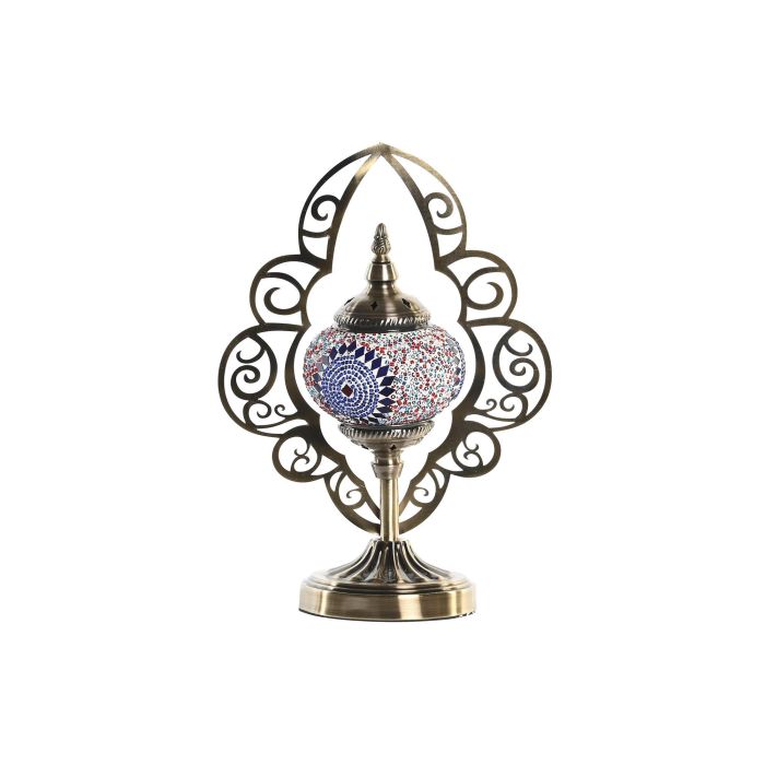 DKD Home Decor Lámpara Sobremesa Arabe Multicolor 15 x 42 x 20 cm (2 Unidades) 4