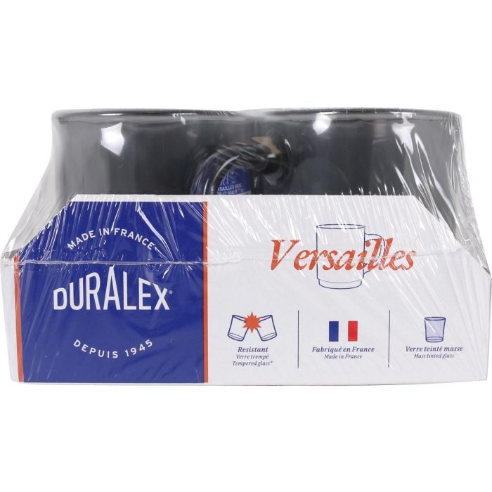 Duralex Mug Apilable Gris 26 cl Colección Versailles - Taza para el Hogar y la Cocina con Dimensiones de 10 x 7 x 9 cm (72 Unidades) 2