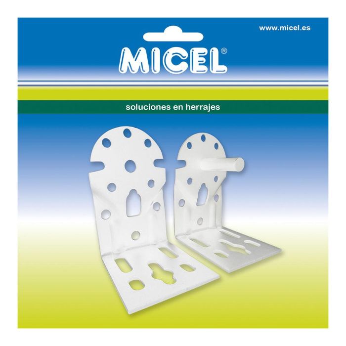 Micel Toldo Soporte Eje TLD08 92555 para Fijar a Pared y Techo Juego Izquierda Derecha Acero Blanco 65x86x108mm 1 Micel Toldo Soporte Eje TLD08 92555 para Fijar a Pared y Techo Juego Izquierda Derecha Acero Blanco 65x86x108mm 1