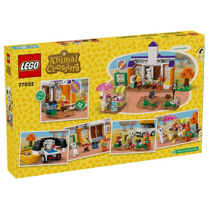 Lego Animal Crossing 77052 Kéké en la Plaza Juguete para Construir con Cafetería