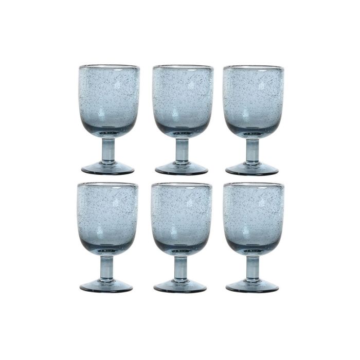 Copa Basicos DKD Home Decor Azul 8 x 14 x 8 cm Set de 6 Copa Basicos DKD Home Decor Azul 8 x 14 x 8 cm Set de 6
