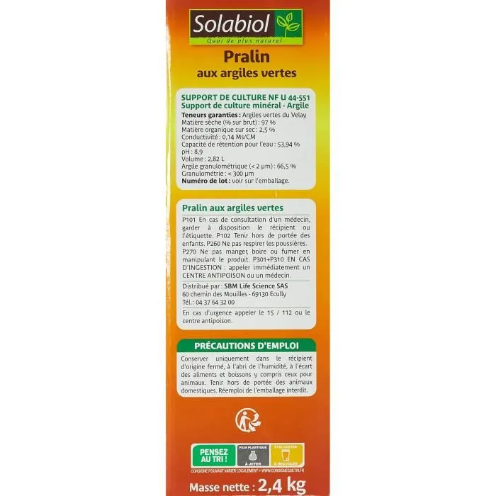Solabiol SOPRAL3 Pralin Con Arcillas Verdes - Recubre Raíces para Barrera Natural y Rehidratación - 2.4 Kg 3