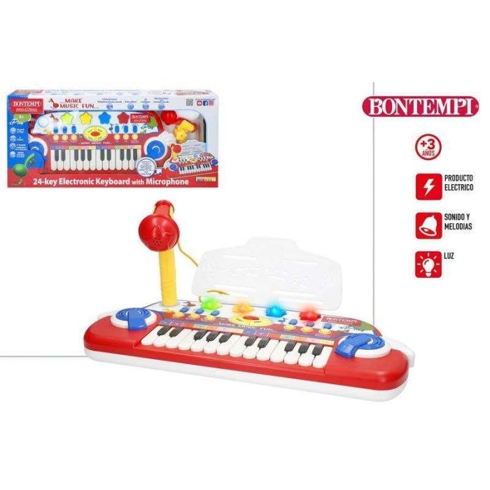 Organo electronico bontempi 24 teclas con micro luces y sonido. 1 Organo electronico bontempi 24 teclas con micro luces y sonido. 1