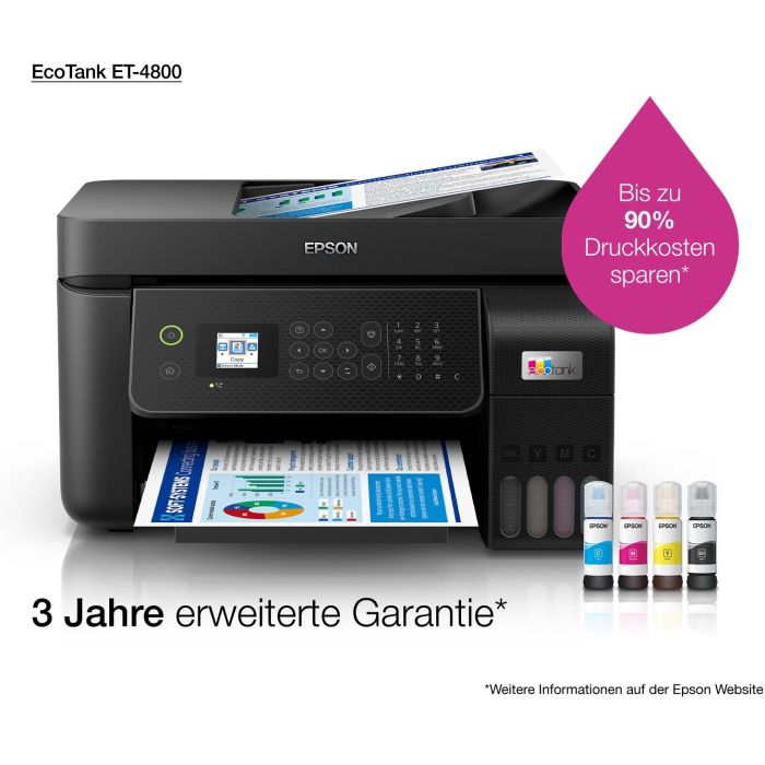 Epson EcoTank ET-4800 Multifunción Inyección Color, Imprimir, Fax, Copia, Escaneado, WLAN 13