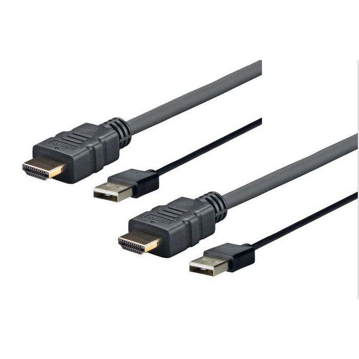 Vivolink Cable HDMI con USB 2.0 Pro 5m - Soporta 1080p@60Hz para Laptop/Escritorio