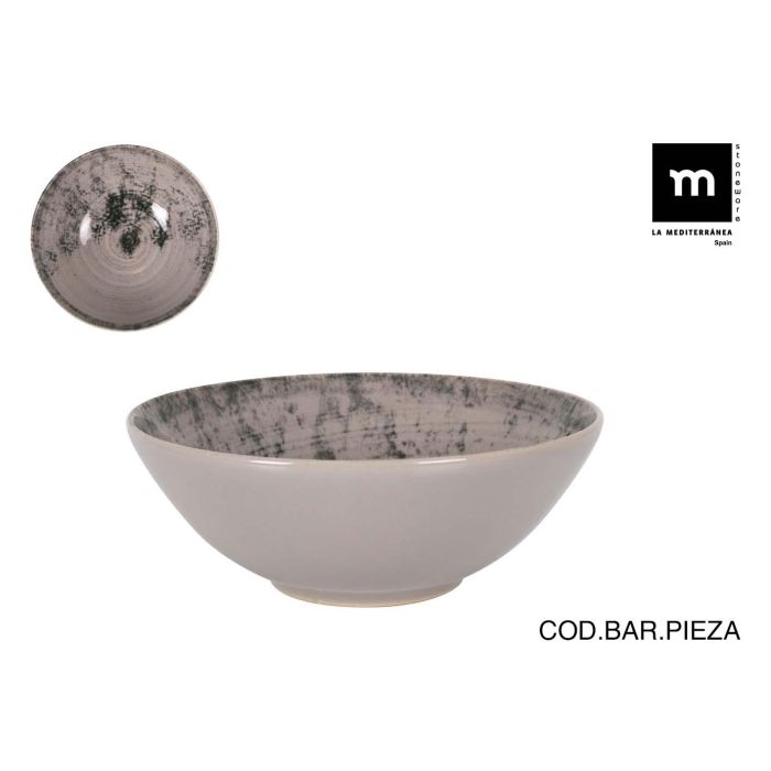 Bol Aspe Montecarlo Gris Mate 16 cm - Inde (24 Unidades) Bol Aspe Montecarlo Gris Mate 16 cm - Inde (24 Unidades)