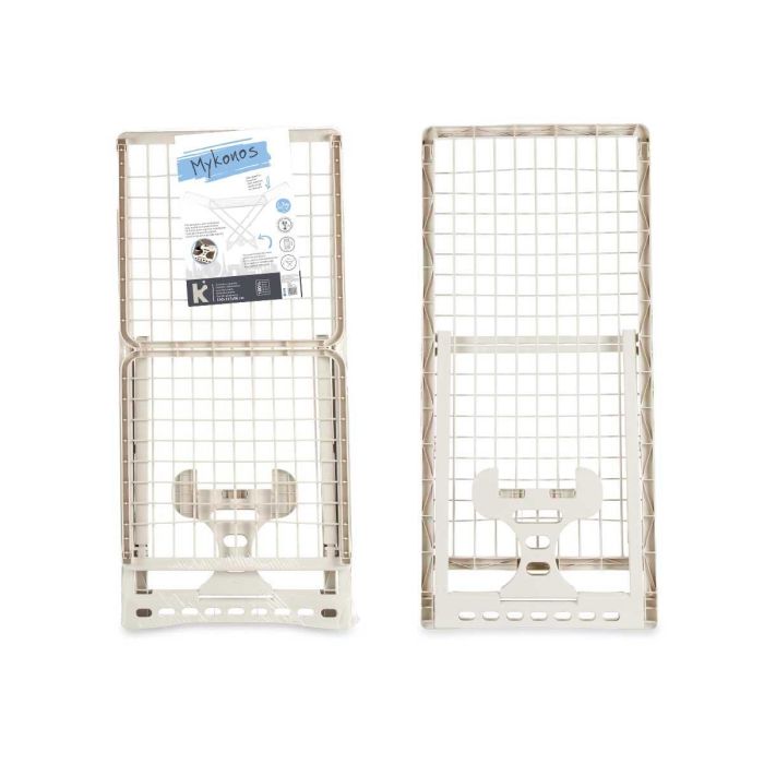 Tendedero de Resina Blanco Mikonos 23M Kipit - 121x56x7 cm, Plegable (4 Unidades) 2 Tendedero de Resina Blanco Mikonos 23M Kipit - 121x56x7 cm, Plegable (4 Unidades) 2
