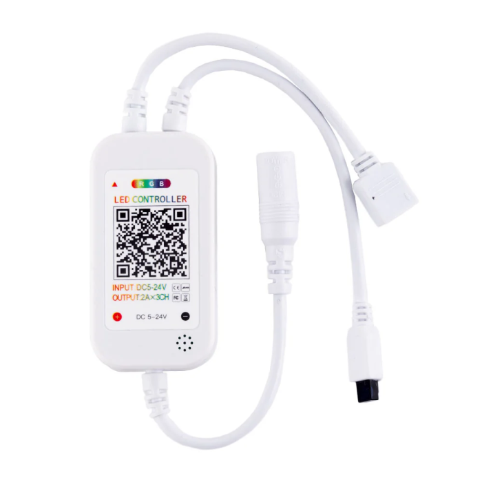 Kit Tira LED RGB 36W 1.500 Lm 150 LEDs 5 Metros con Control Bluetooth IP20, Transformador y Controlador Incluido CA-KITRGB-5M