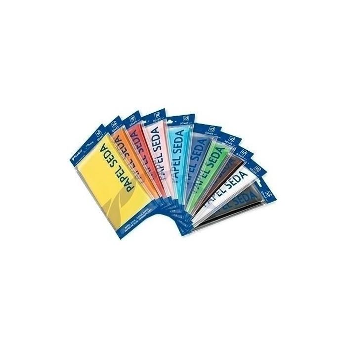 Sadipal Papel De Seda Para Manualidades 50x75 cm Verde Fuerte Bolsa 26 Hojas Certificado FSC Resistente