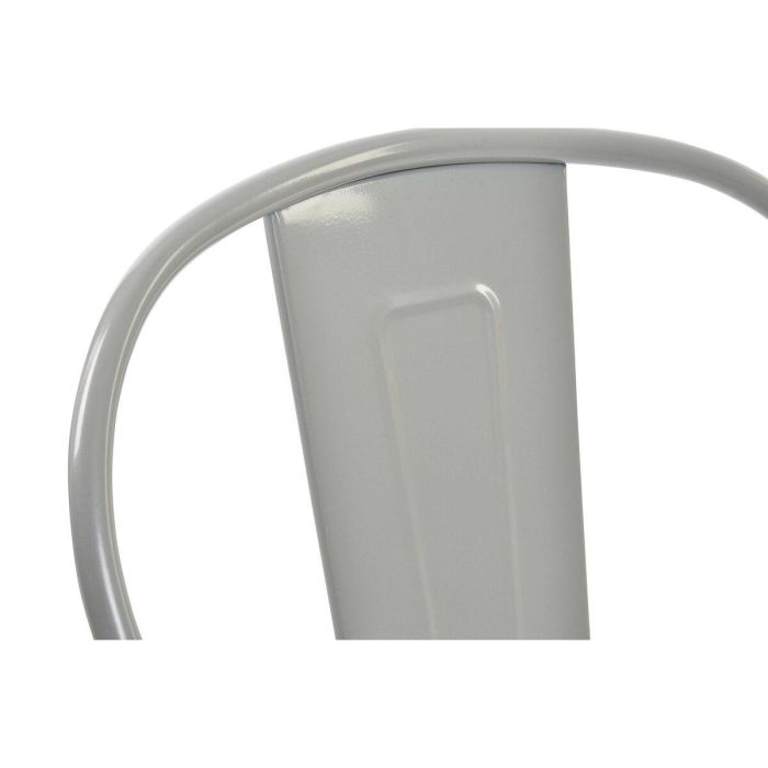 DKD Home Decor Silla de comedor Loft, apilable, de metal gris, 48 x 86 x 45 cm 2 DKD Home Decor Silla de comedor Loft, apilable, de metal gris, 48 x 86 x 45 cm 2