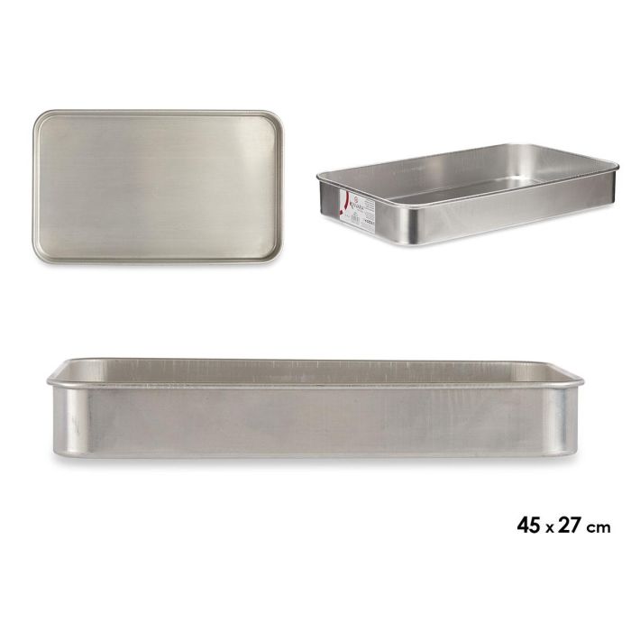 Kinvara Rustidera Aluminio 45x27 cm. Apta para Gas y Horno, Apta para Lavavajillas. (Set de 12)