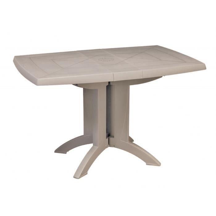 Mesa plegable - GROSFILLEX - Vega - Lino - 118x77 - Resina - 4P Mesa plegable - GROSFILLEX - Vega - Lino - 118x77 - Resina - 4P