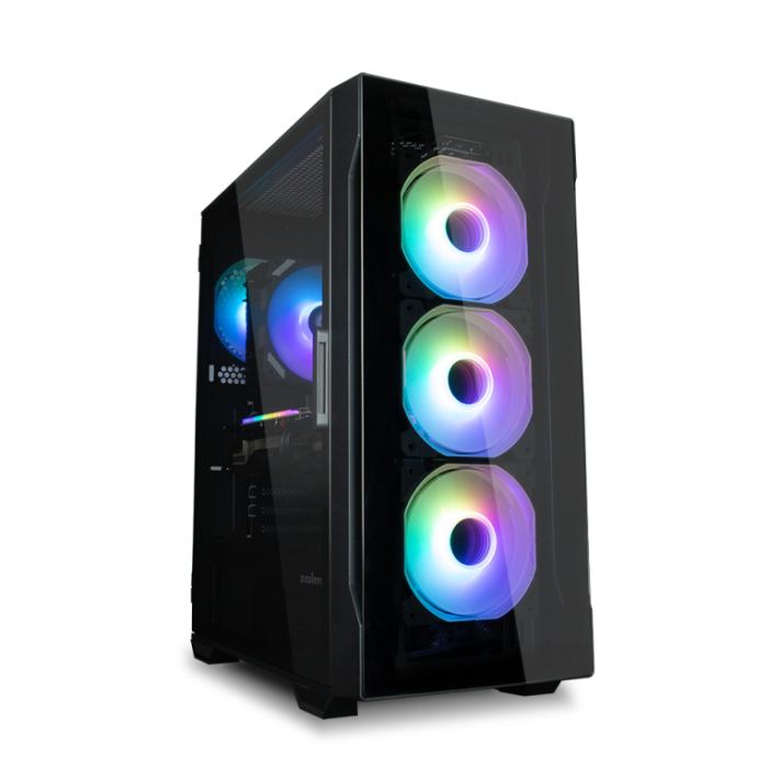 Zalman I3 NEO TG BLACK Carcasa PC Midi Tower Negro Cristal Templado para Placas Base ATX