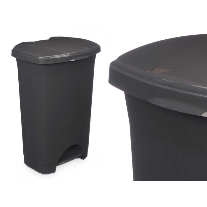 Papelera Pedal Plastico 50L Antracita Arte Regal 43X64CM (3 Unidades) 1 Papelera Pedal Plastico 50L Antracita Arte Regal 43X64CM (3 Unidades) 1