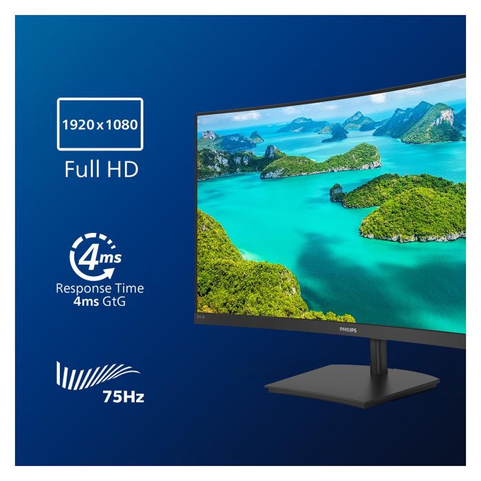 Philips 241E1SC Monitor 23.6" Full HD VA Curvo 1500R 4ms HDMI Negro 3