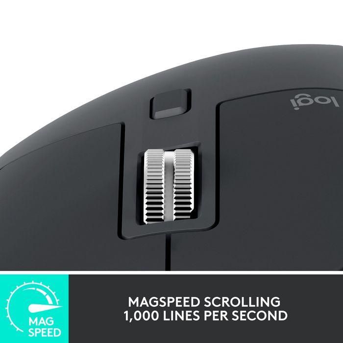Logitech MX Master 3S Ratón Ergonómico Inalámbrico Bluetooth Grafito, 8000 DPI 13
