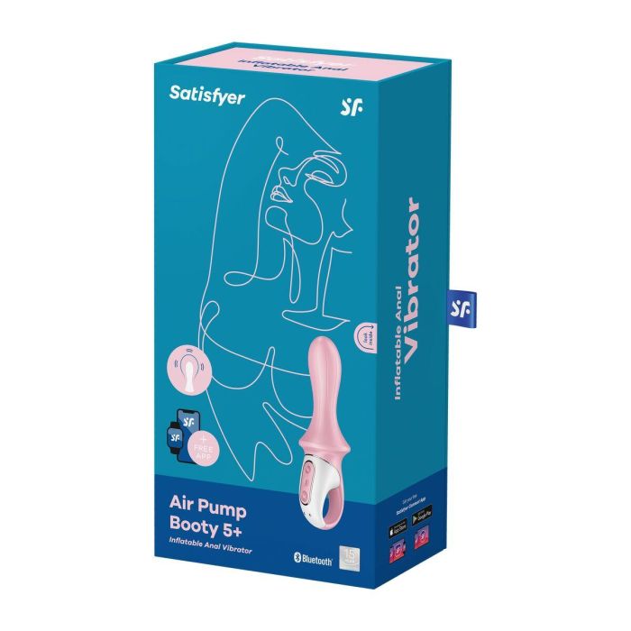 Satisfyer Air Pump Booty 5+ Vibrador Anal Inflable Rojo 1 Satisfyer Air Pump Booty 5+ Vibrador Anal Inflable Rojo 1